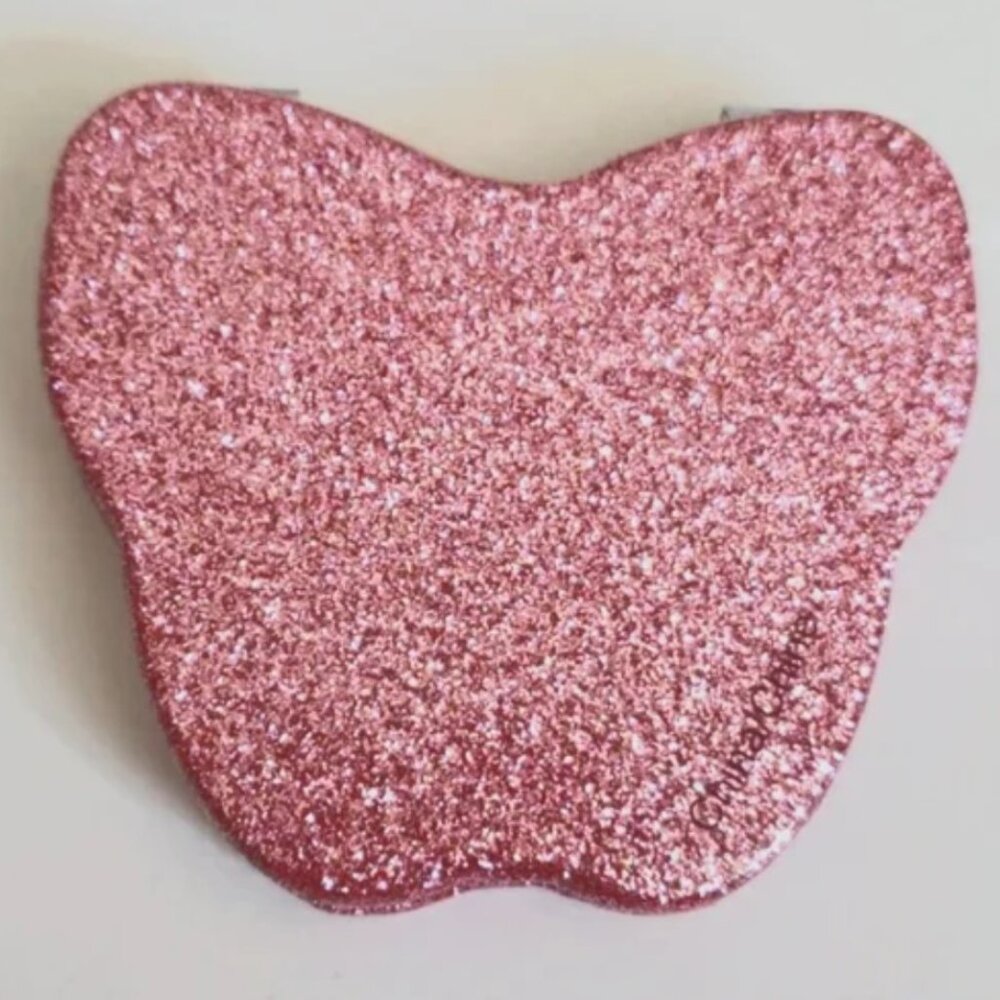 Coach Glitter Butterfly Compact Pink Mirror NWT - Picture 2 of 4